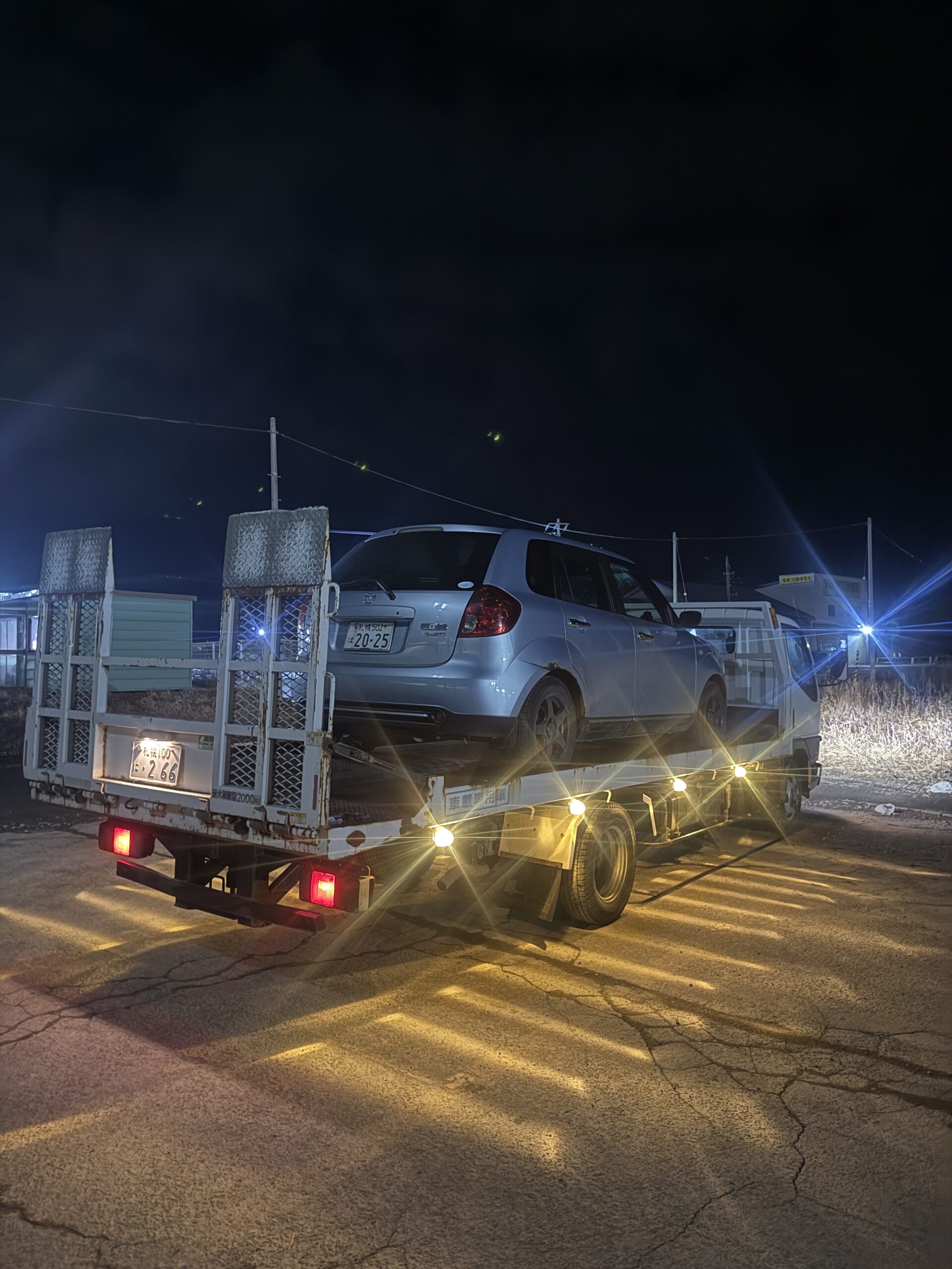 【余市町】事故による故障 レッカー対応