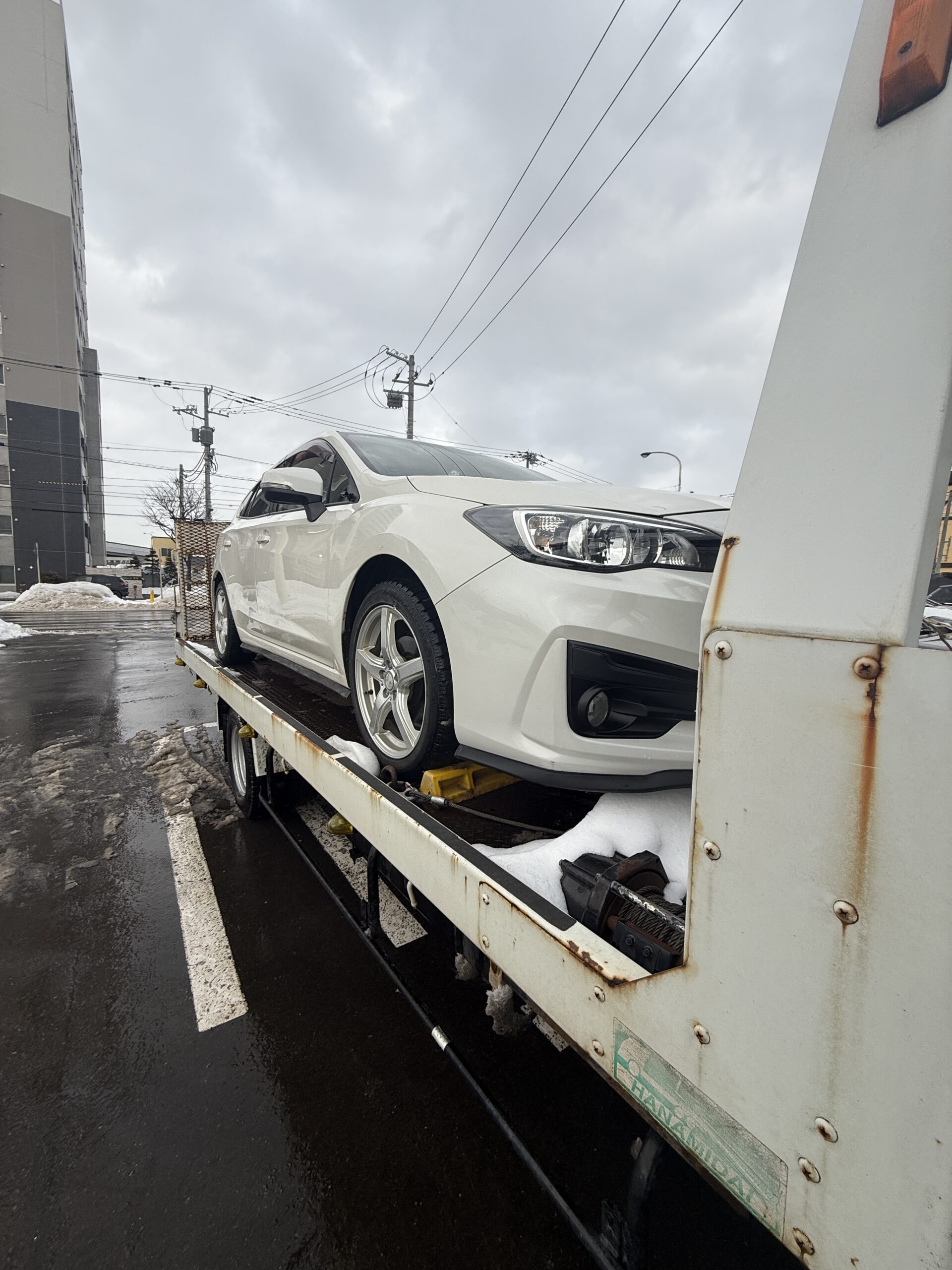 【札幌市西区発寒】事故による故障 レッカー対応